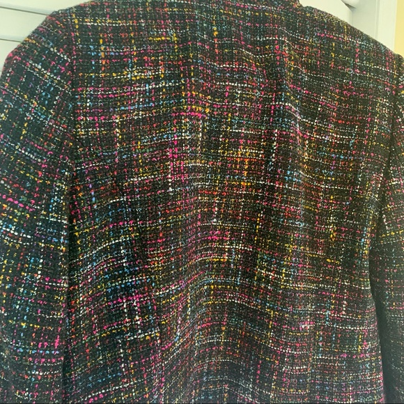 H&M Multicolor Tweed Frayed Edges Blazer 6 - Picture 12 of 12